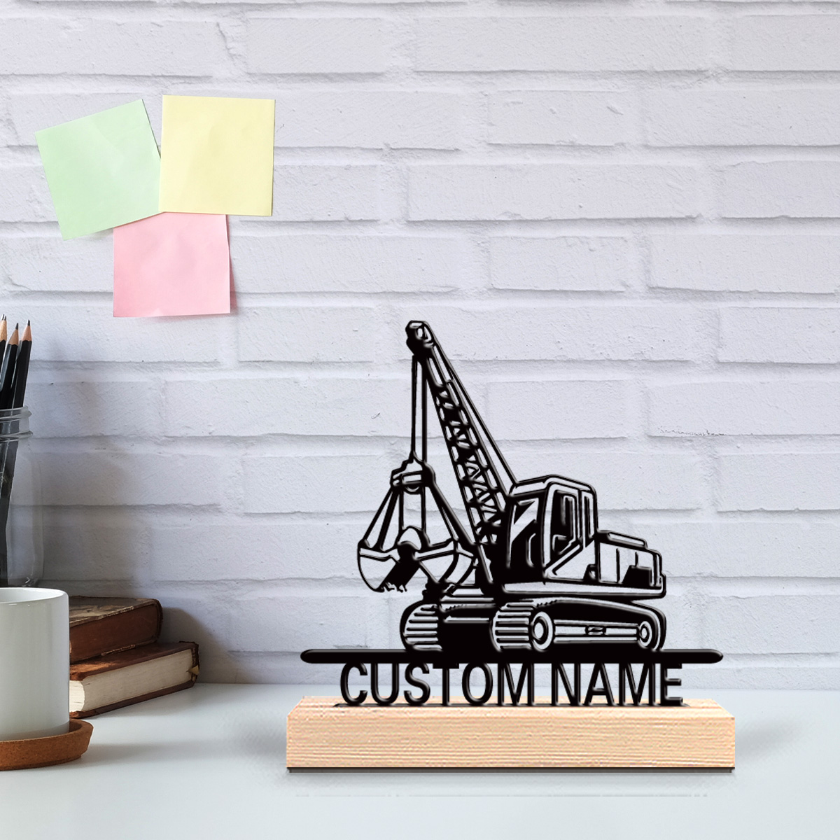 Art Craft Materials - 1pc tractor Customized Letter Tin Statue