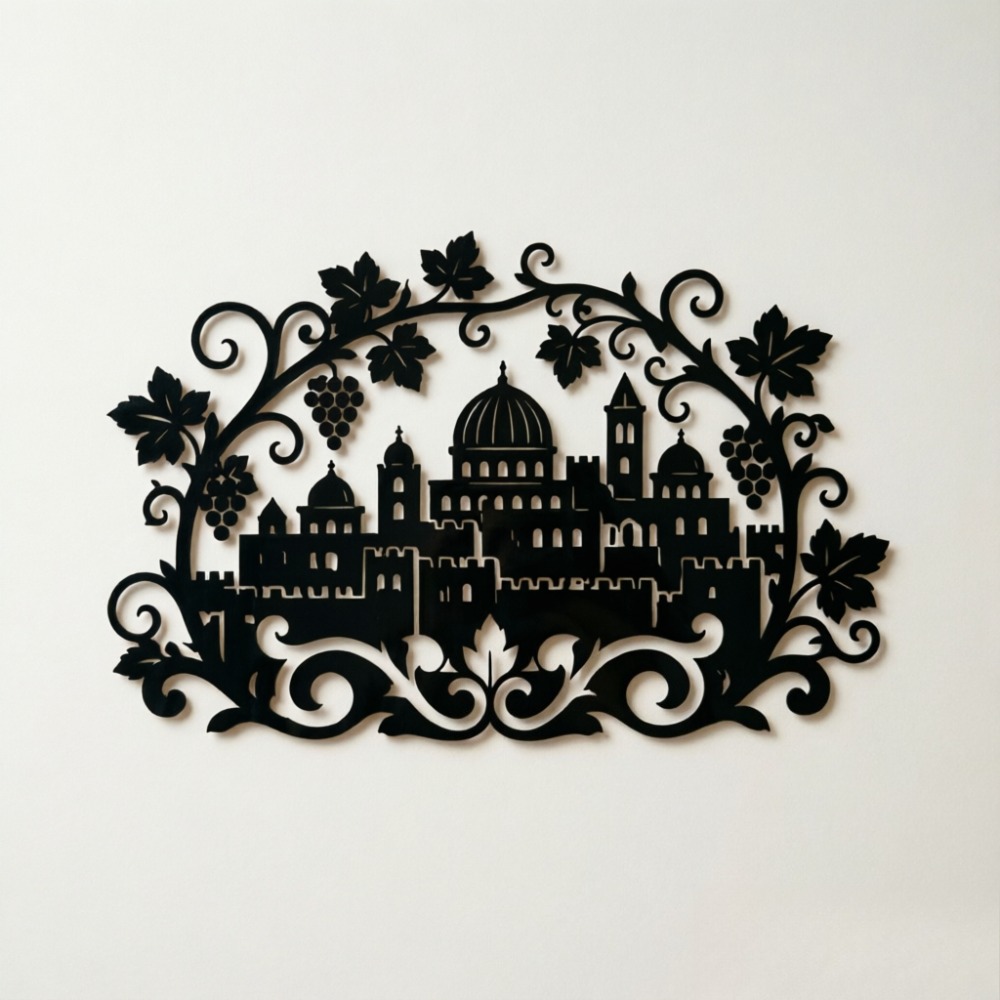 Art & Craft Voucher Code - CIFBUY Iron Wall Art Jerusalem Skyline