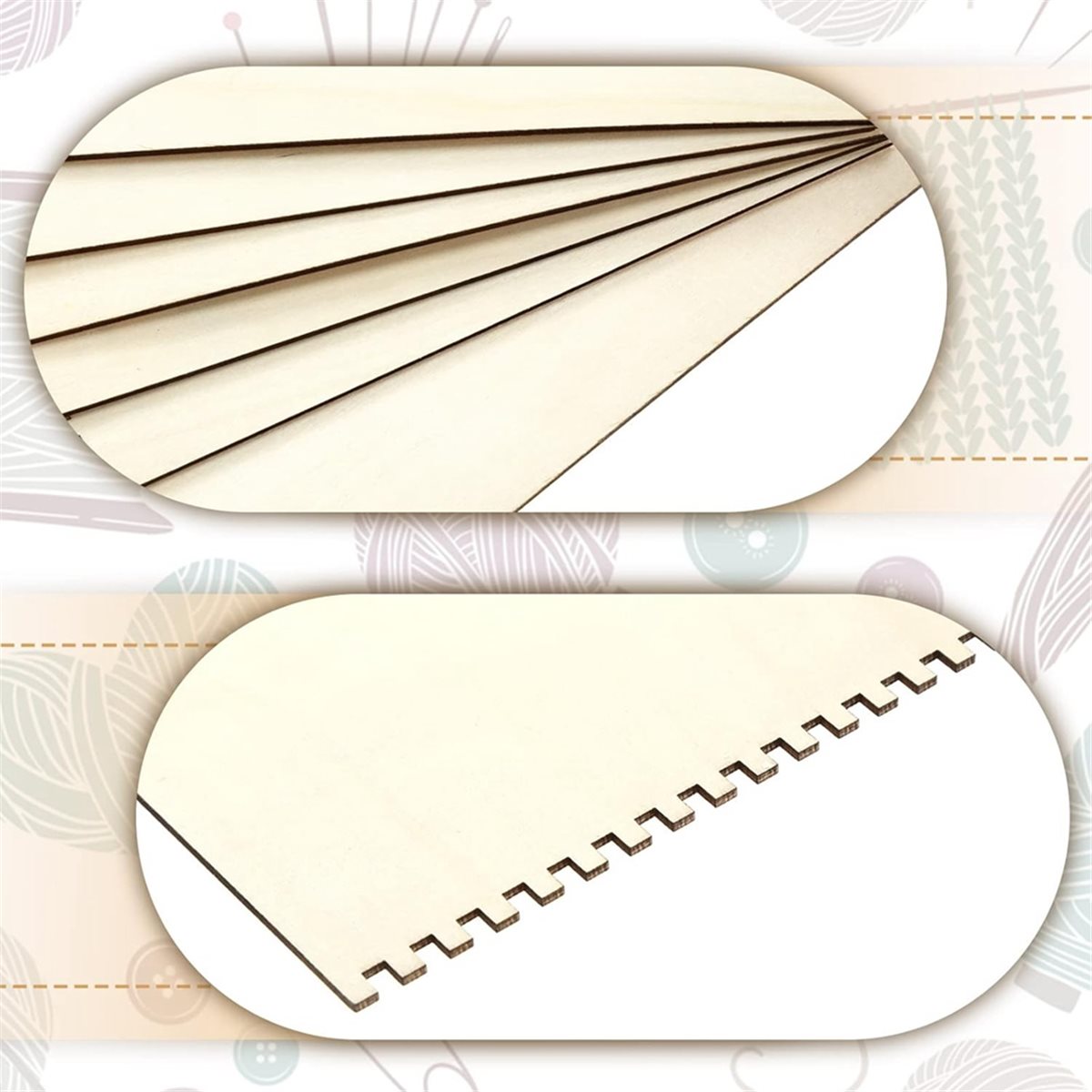 18 Pcs Beginners Wooden Notche - Art Craft Activity 评论和价格
