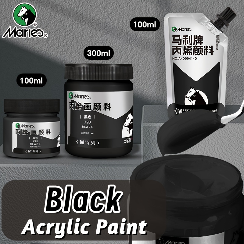 Marie's Black Acrylic Paint,1p - Acrylic Pour Paint 评论和价格