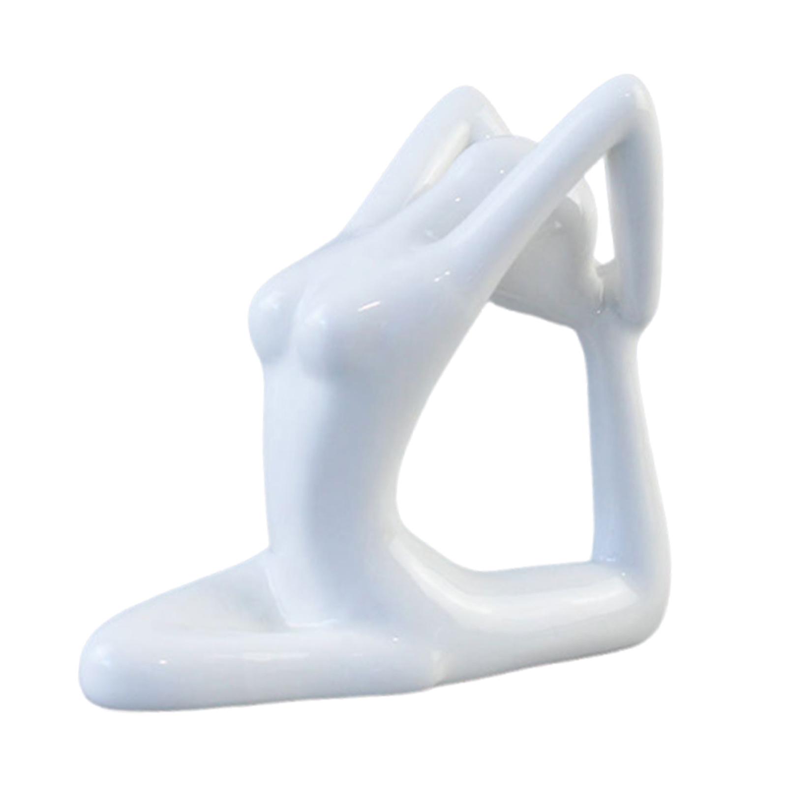 Ceramic Yoga Statue Ornament D - Art And Craft Studio 评论和价格