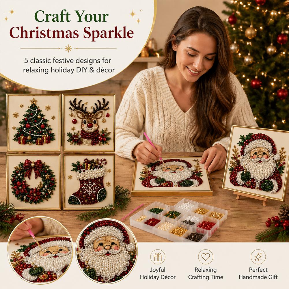 Christmas Santa Claus Pearl Ar - Art Craft For Christmas 评论和价格