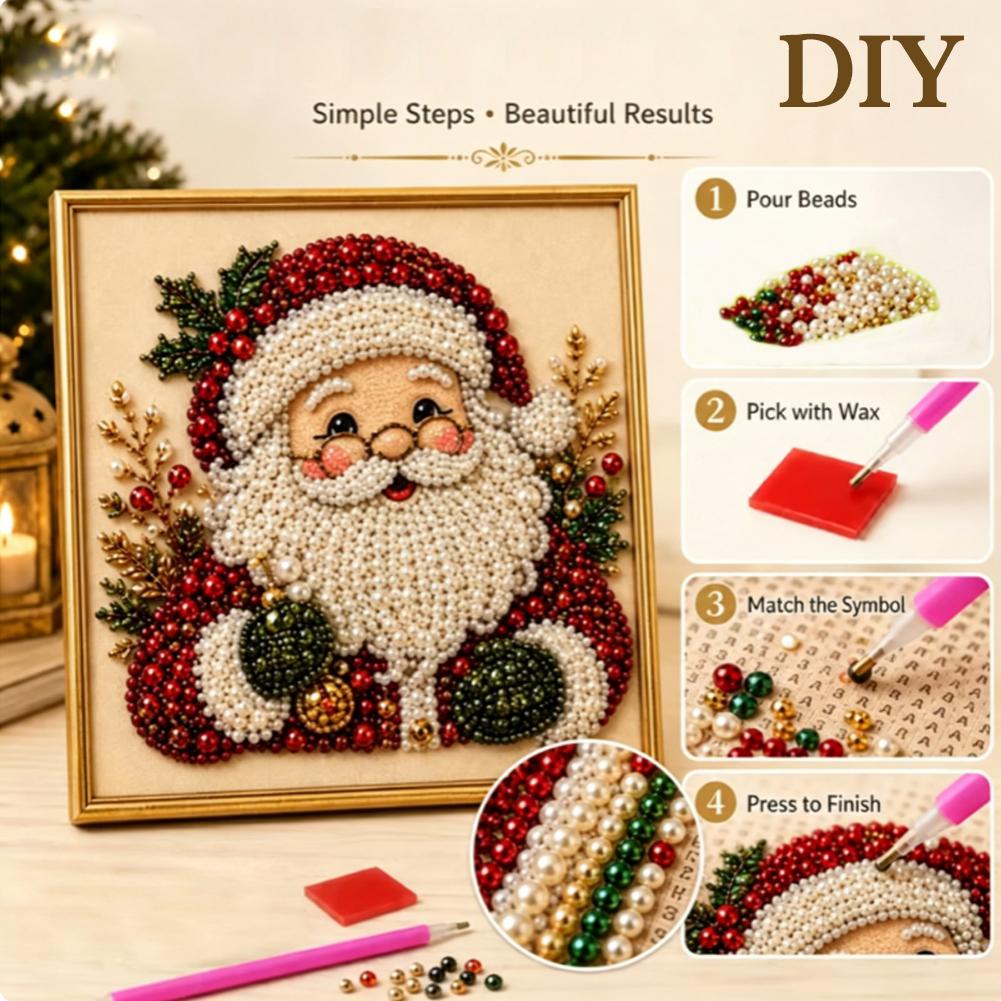 Christmas Santa Claus Pearl Ar - Art Craft For Christmas 评论和价格