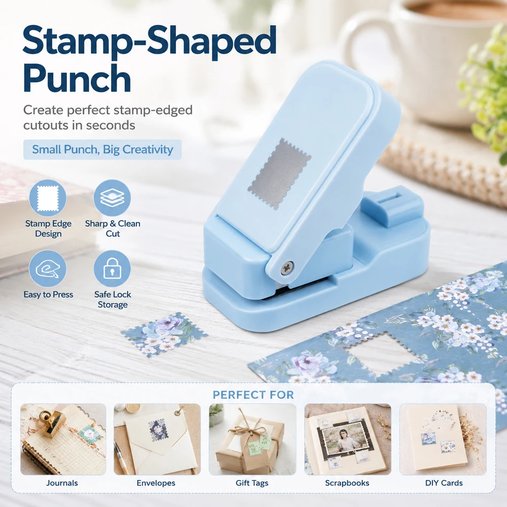 Postage Stamp Edge Paper Punch - Art Craft Materials 评论和价格