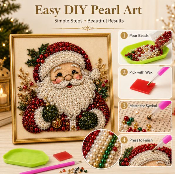 Christmas Pearl Diamond Painti - Art Craft Gifts For Adults 评论和价格