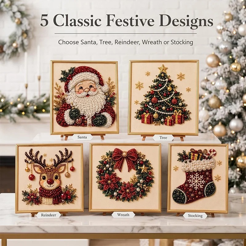 Christmas Pearl Diamond Painti - Art Craft For Christmas 评论和价格