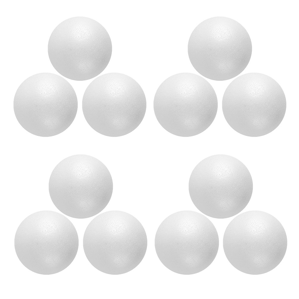 12Pcs Foam Balls White Polysty - Art Craft For Christmas 评论和价格