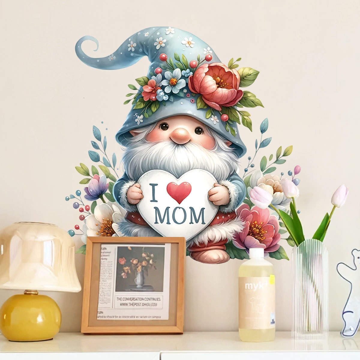 Mother Day Wall Stickers Cute  - Art And Craft For Mother'S Day 评论和价格