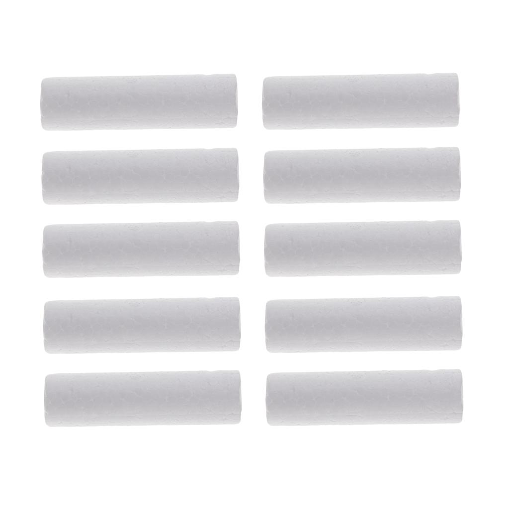 10 Pieces Blank White Cylinder - Art Craft For Christmas 评论和价格
