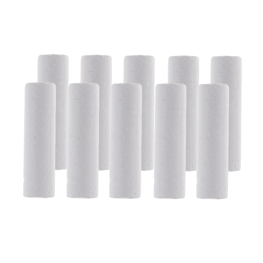 10 Pieces Blank White Cylinder - Art Craft For Christmas 评论和价格