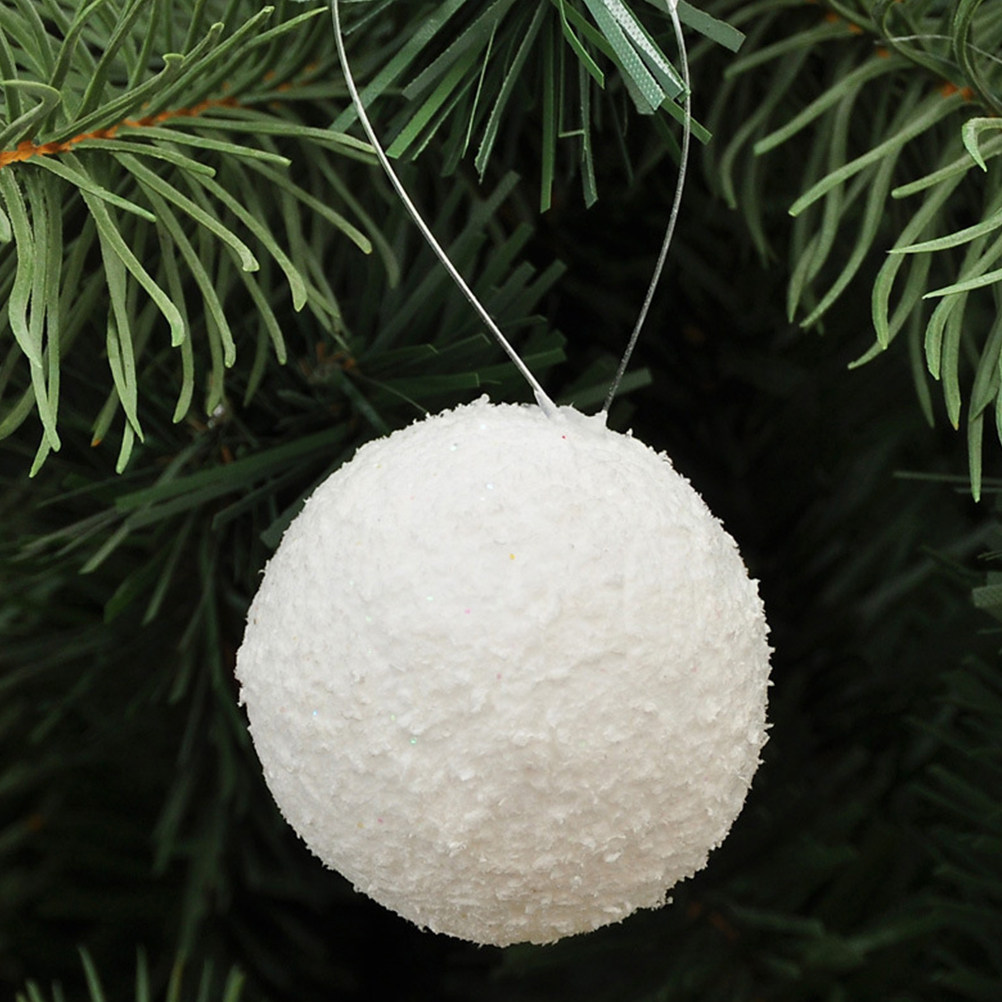 6Pcs White Xmas Set Dense Craf - Art And Craft For Xmas 评论和价格