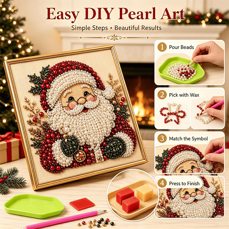 Christmas Pearl Diamond Painti - Art Craft For Christmas 评论和价格