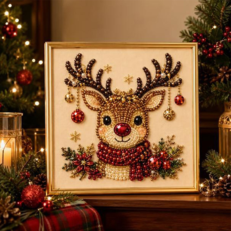 Christmas Pearl Diamond Painti - Art Craft For Christmas 评论和价格