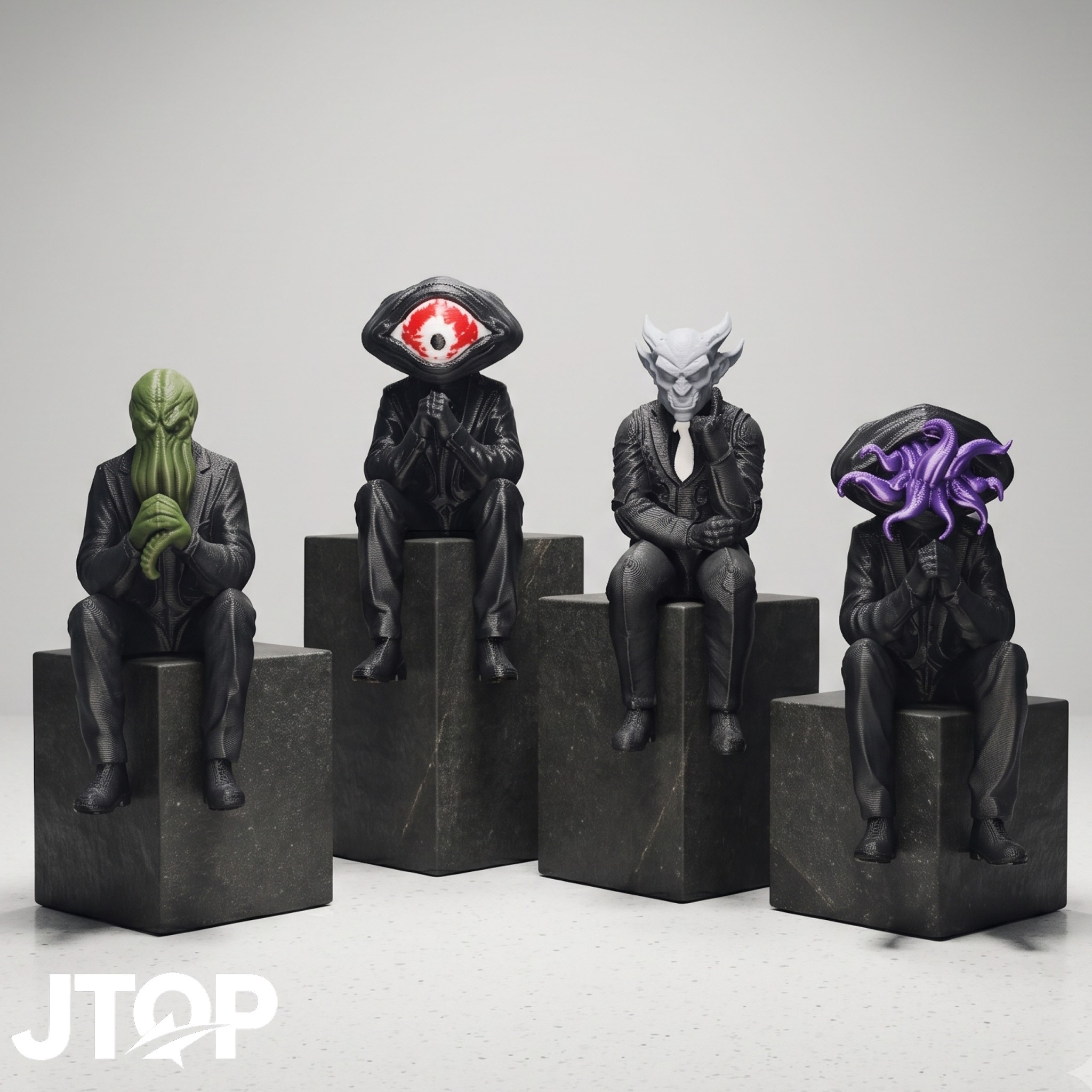 4-Piece Halloween Decor Dark M - Tv Art And Craft 评论和价格