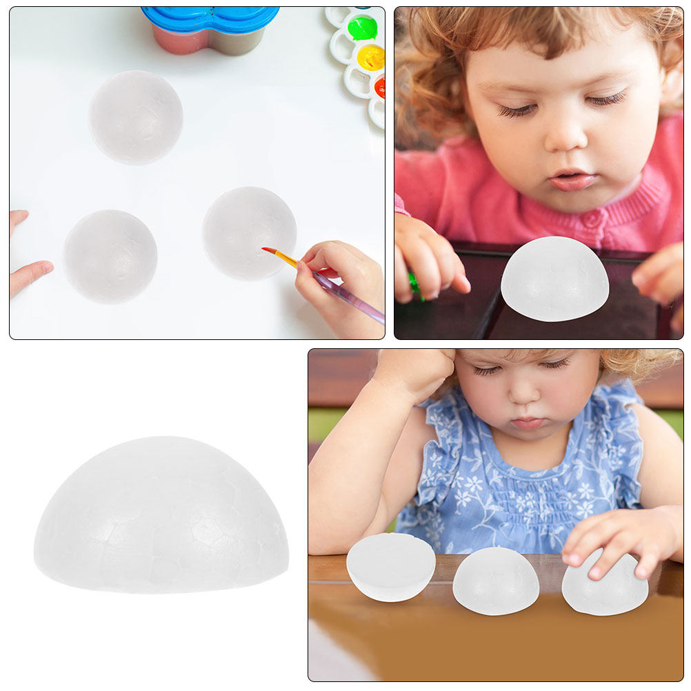 100Pcs White Foam Half Spheres - Art Craft For Christmas 评论和价格
