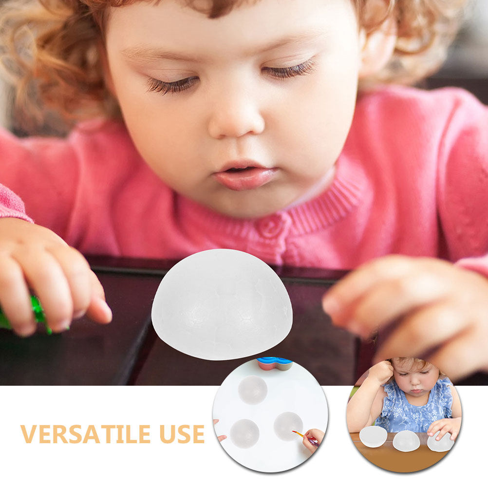 100Pcs White Foam Half Spheres - Art Craft For Christmas 评论和价格