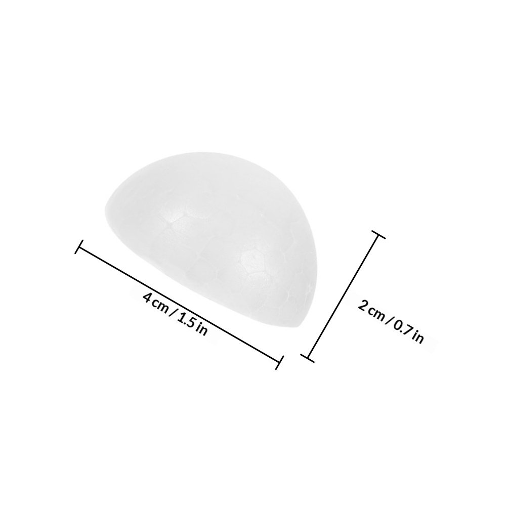 100Pcs White Foam Half Spheres - Art Craft For Christmas 评论和价格