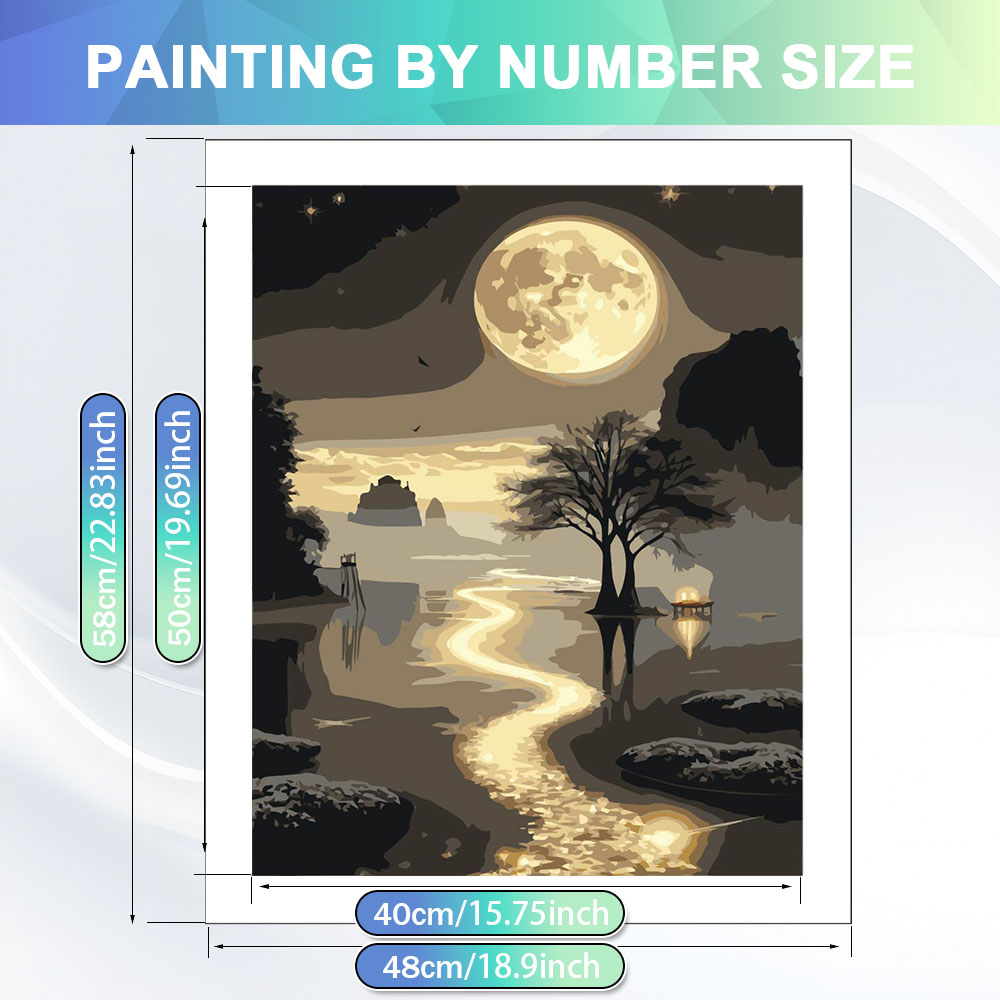 HUACAN Adult Paint By Numbers  - Art Craft Night 评论和价格