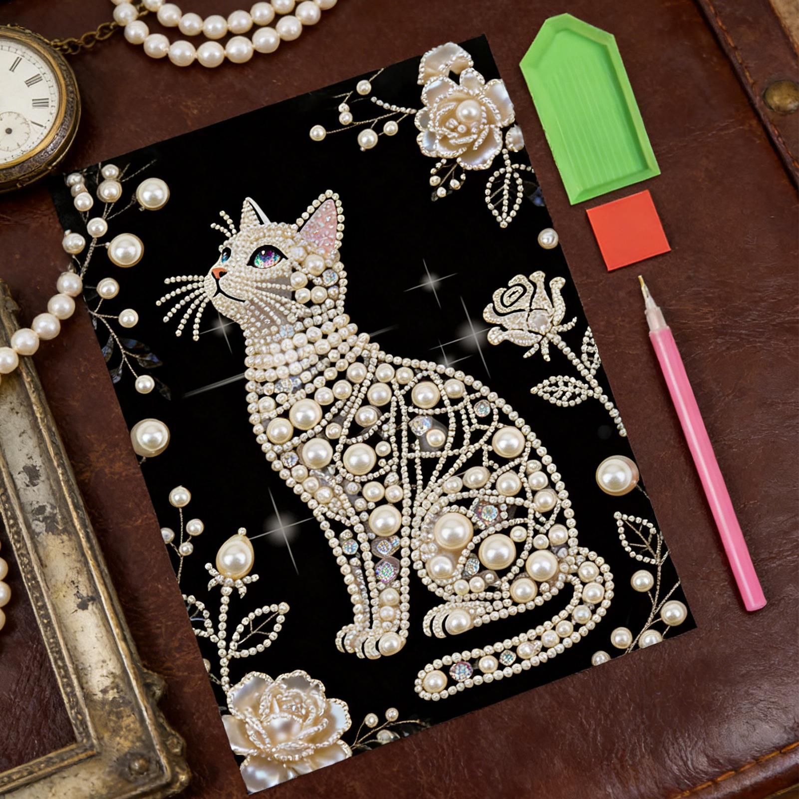 Cat Shape Pearl Painting Kits  - Art And Craft For Mother'S Day 评论和价格