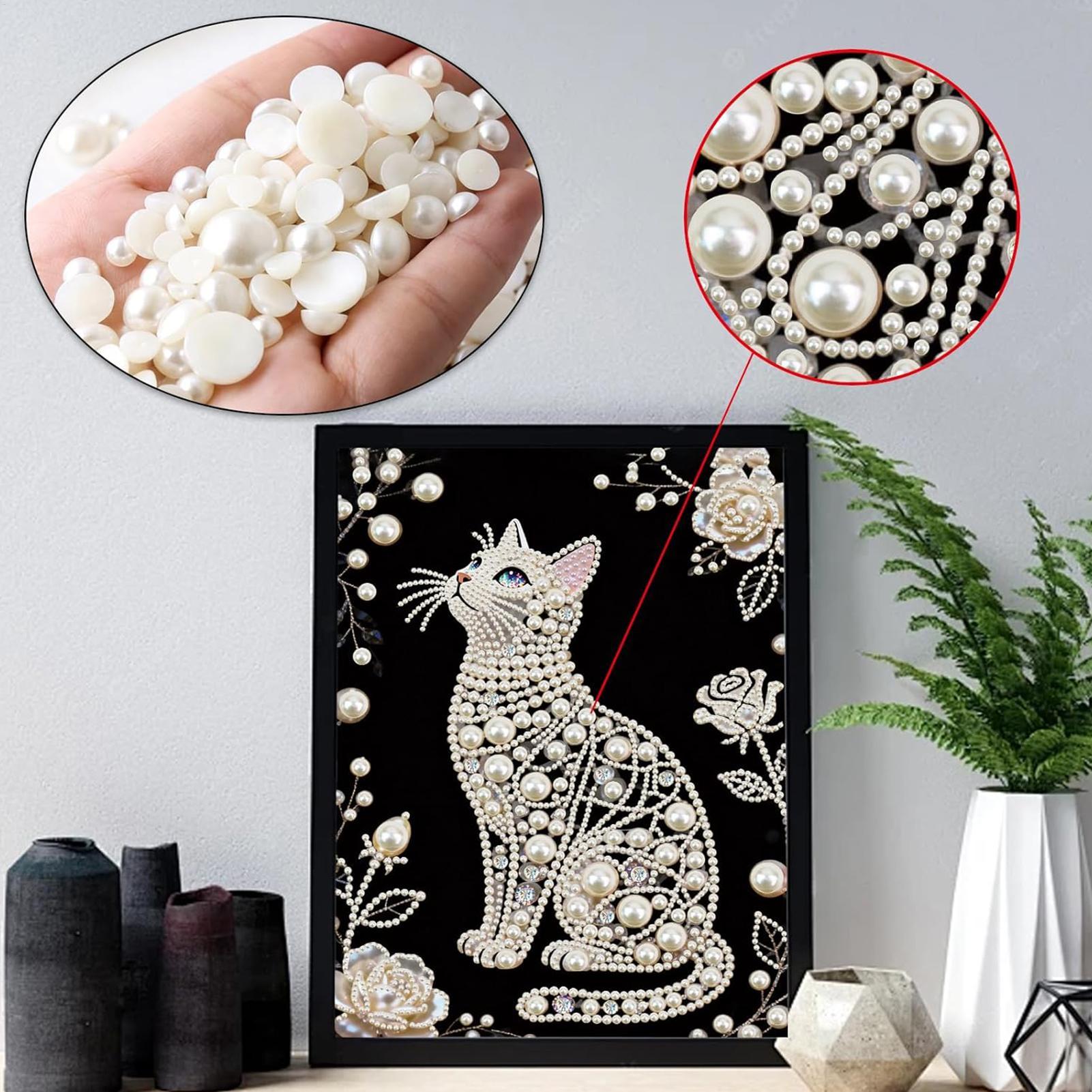 Cat Shape Pearl Painting Kits  - Art And Craft For Mother'S Day 评论和价格