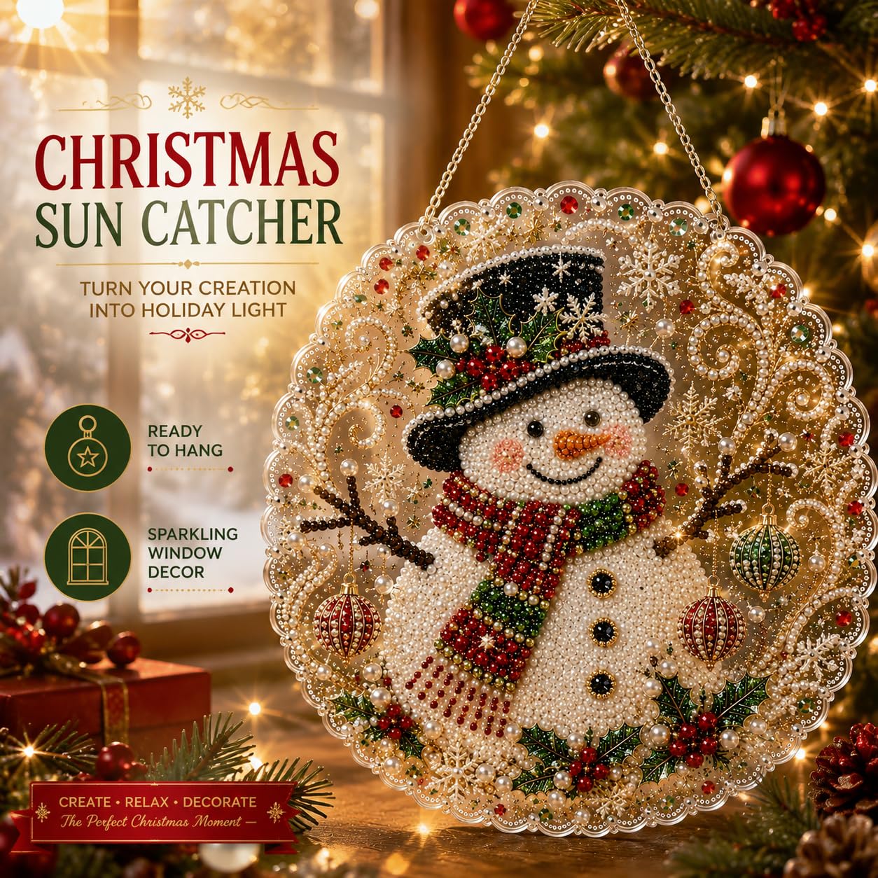 DIY Christmas Pearl Art Diamon - Art Craft For Christmas 评论和价格