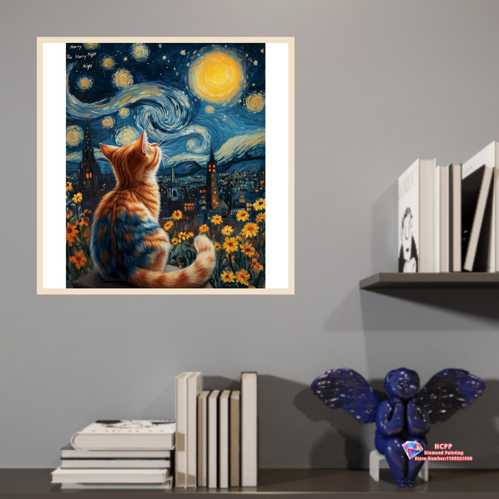 Cat Animal Diamond Painting Ki - Art Craft Night 评论和价格