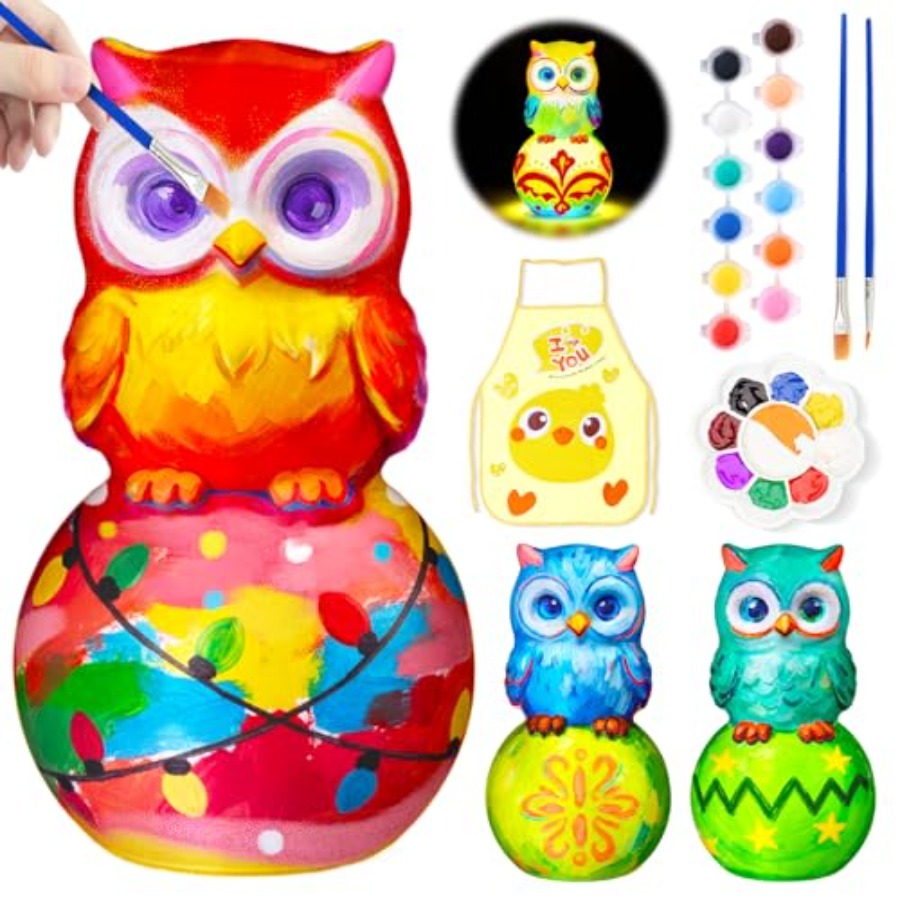 Paint Your Own Lamp Kit, Arts  - Art Craft Night 评论和价格