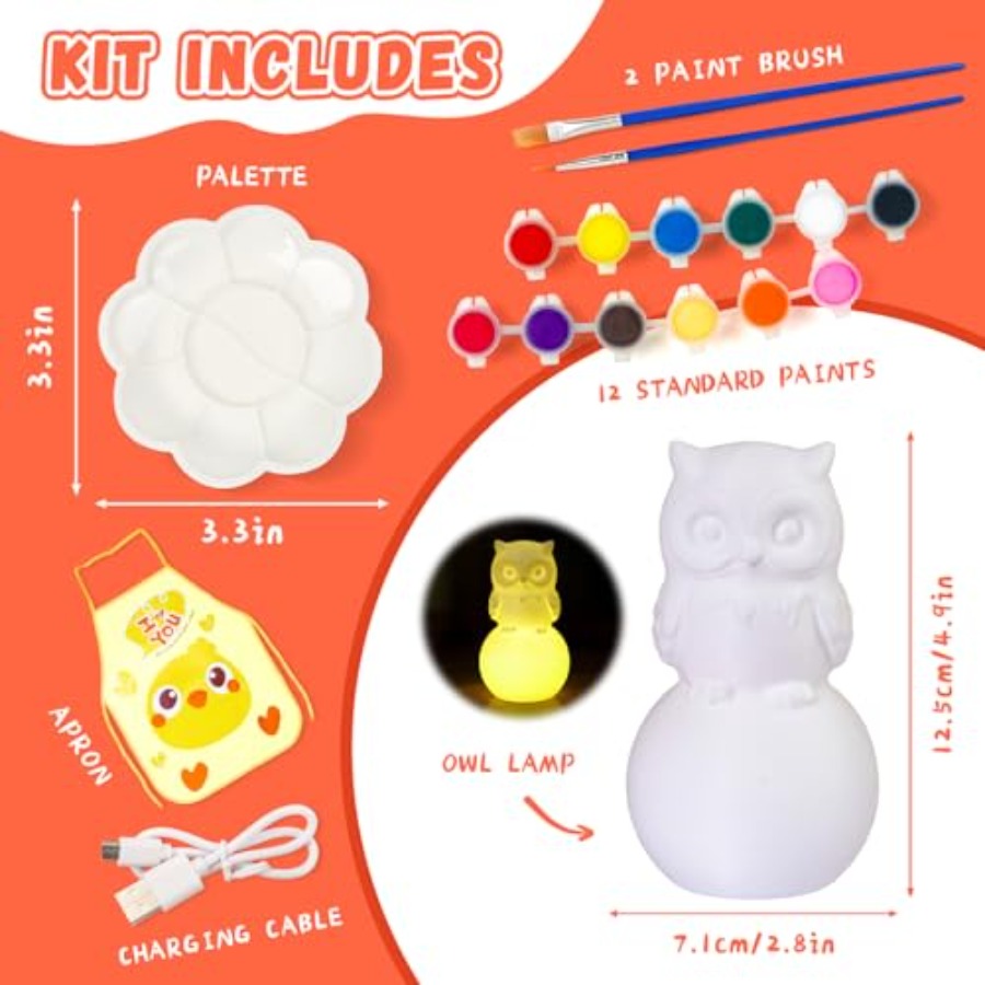 Paint Your Own Lamp Kit, Arts  - Art Craft Night 评论和价格