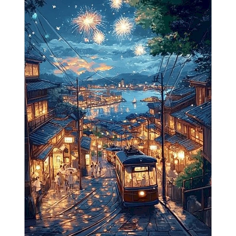GATYZTORY Night View 5d Diamon - Art Craft Night 评论和价格