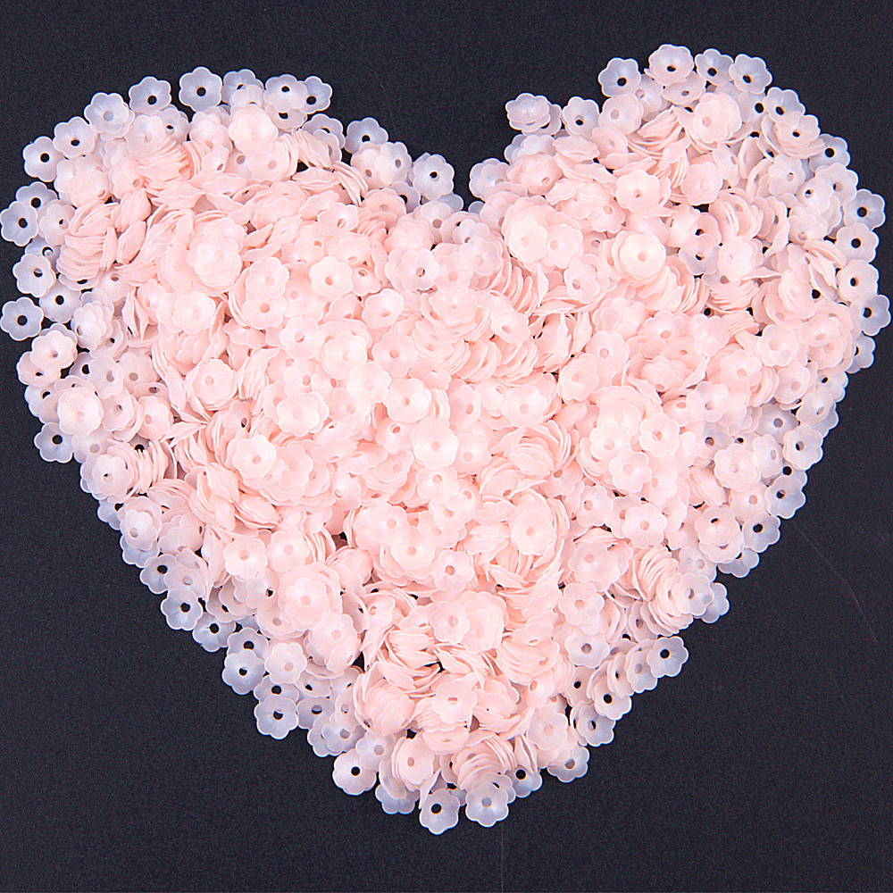 Matte Pink Flower Sequins 6mm  - Art Craft Cup 评论和价格