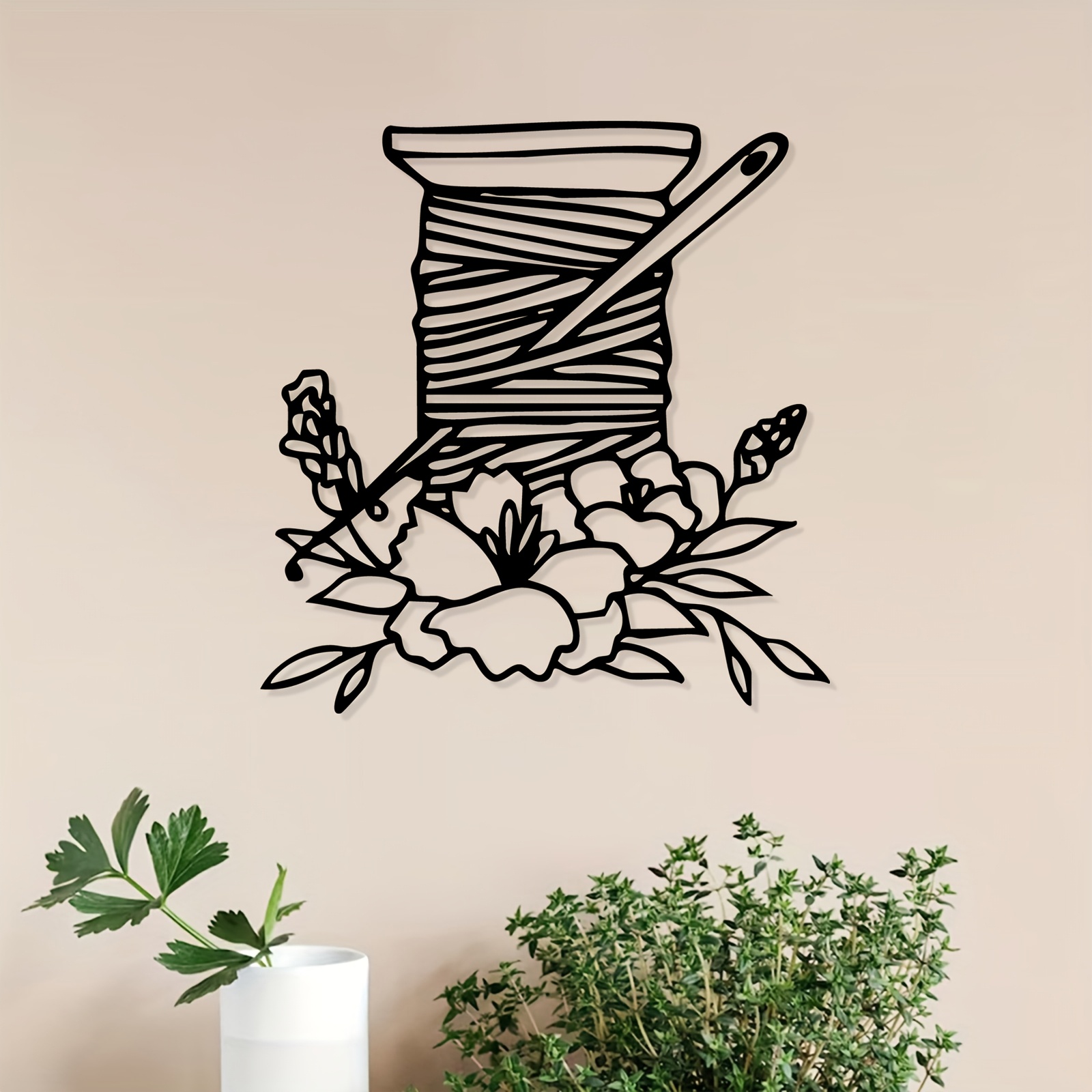 Thread Spool Floral Metal Wall - Art And Craft For Mother'S Day 评论和价格