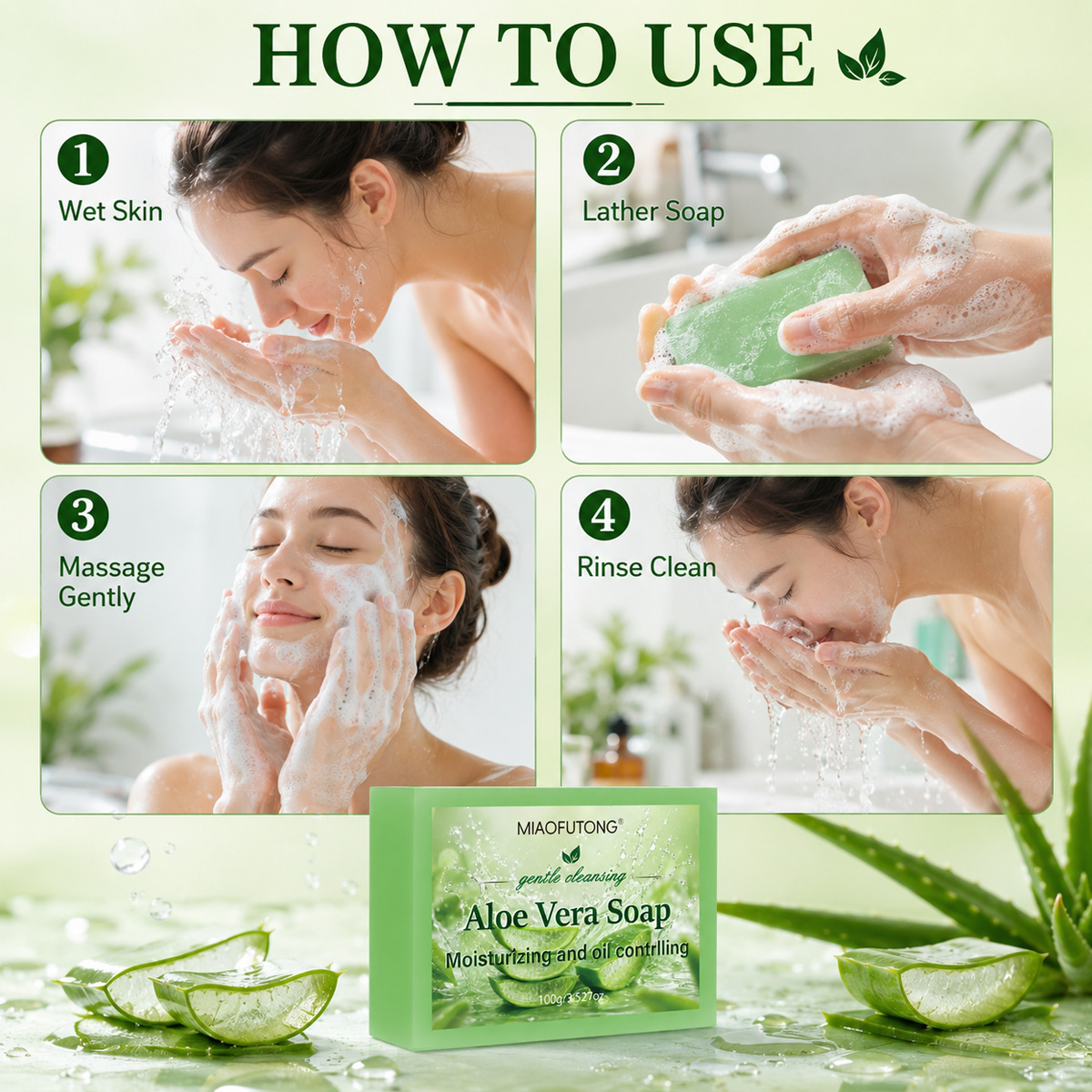 4 In 1 Aloe Vera Handmade Esse - Art Craft Handmade 评论和价格