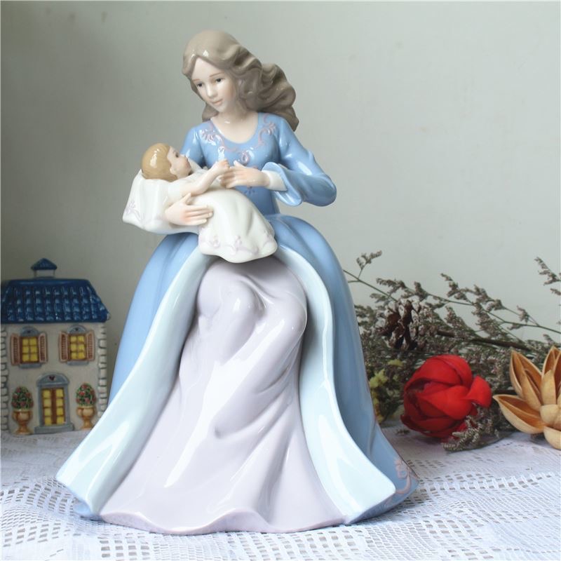 xx-Europe Mother Child Ceramic - Art And Craft For Mother'S Day 评论和价格