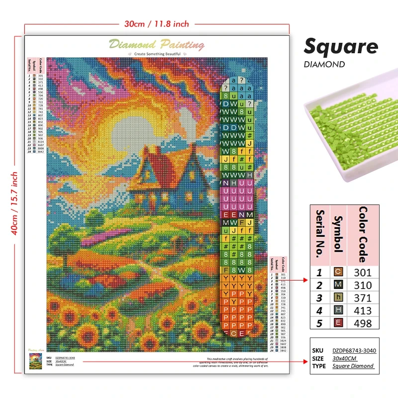 Landscape Diamond Painting Kit - Art Craft Night 评论和价格
