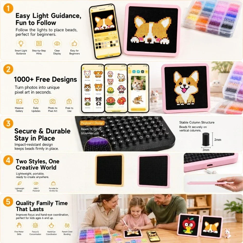 LED Smart Fuse Bead Pegboard,  - Art Craft Materials 评论和价格