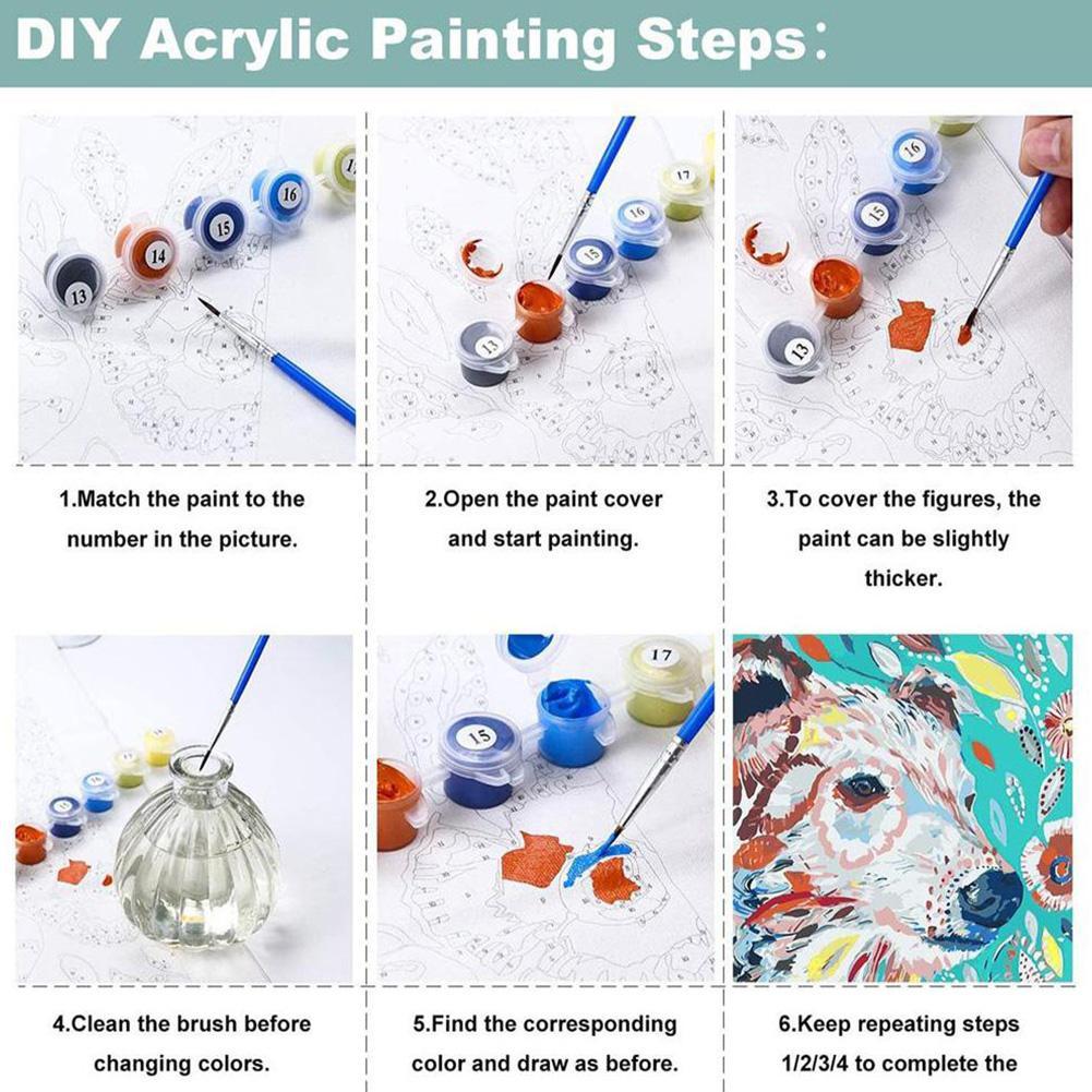 DIY Paint by Numbers Kit for A - Art Craft And Cloth 评论和价格