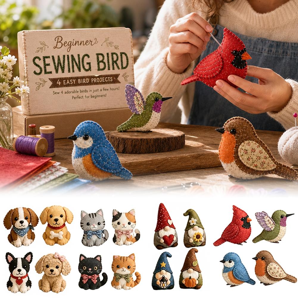 3D Cartoon Animals Sewing Kit  - Art Craft And Cloth 评论和价格